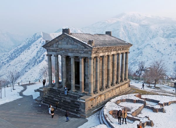 Garni temple Drone view